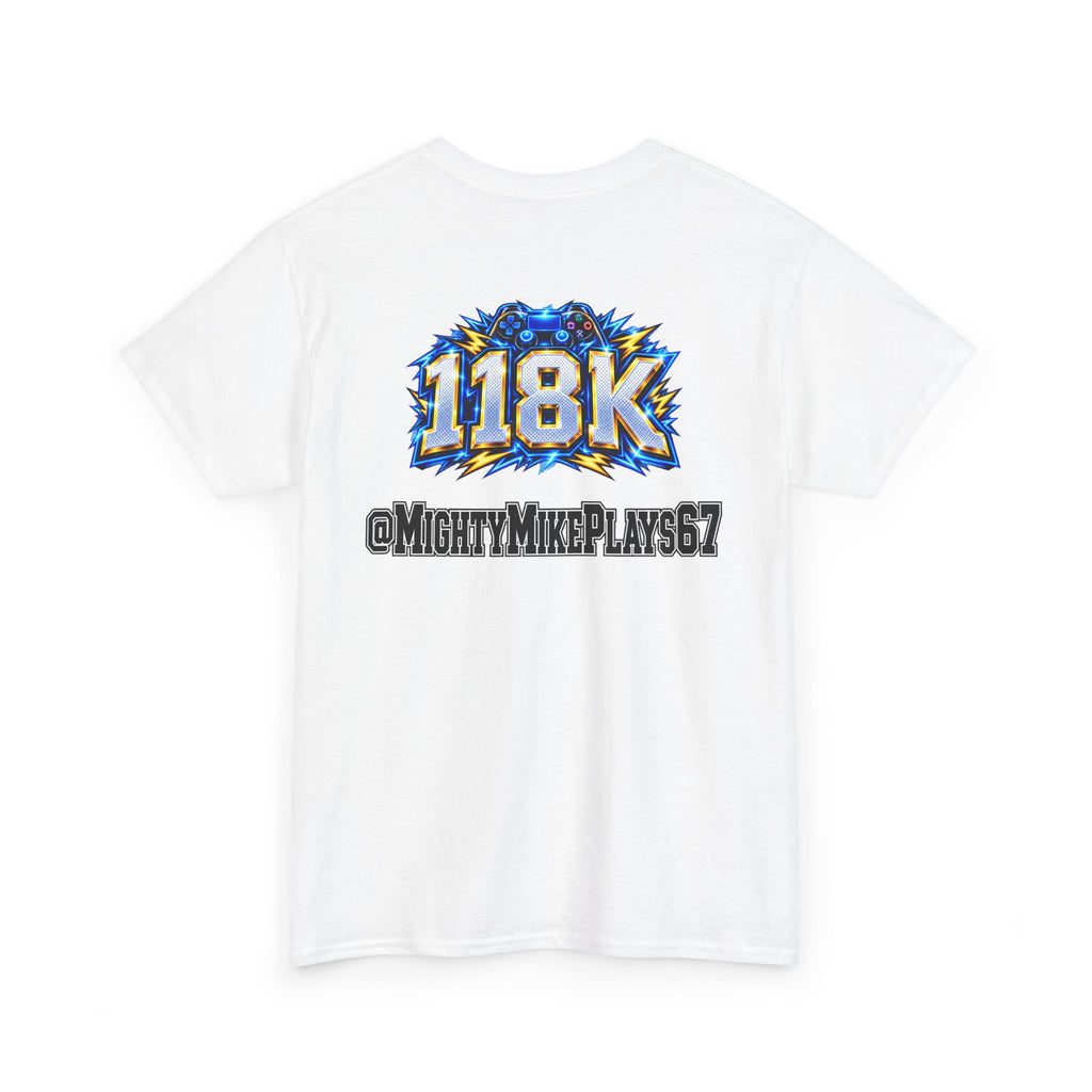 🎮 “118K” White Tee — LEGENDARY DROP 🏆⚡