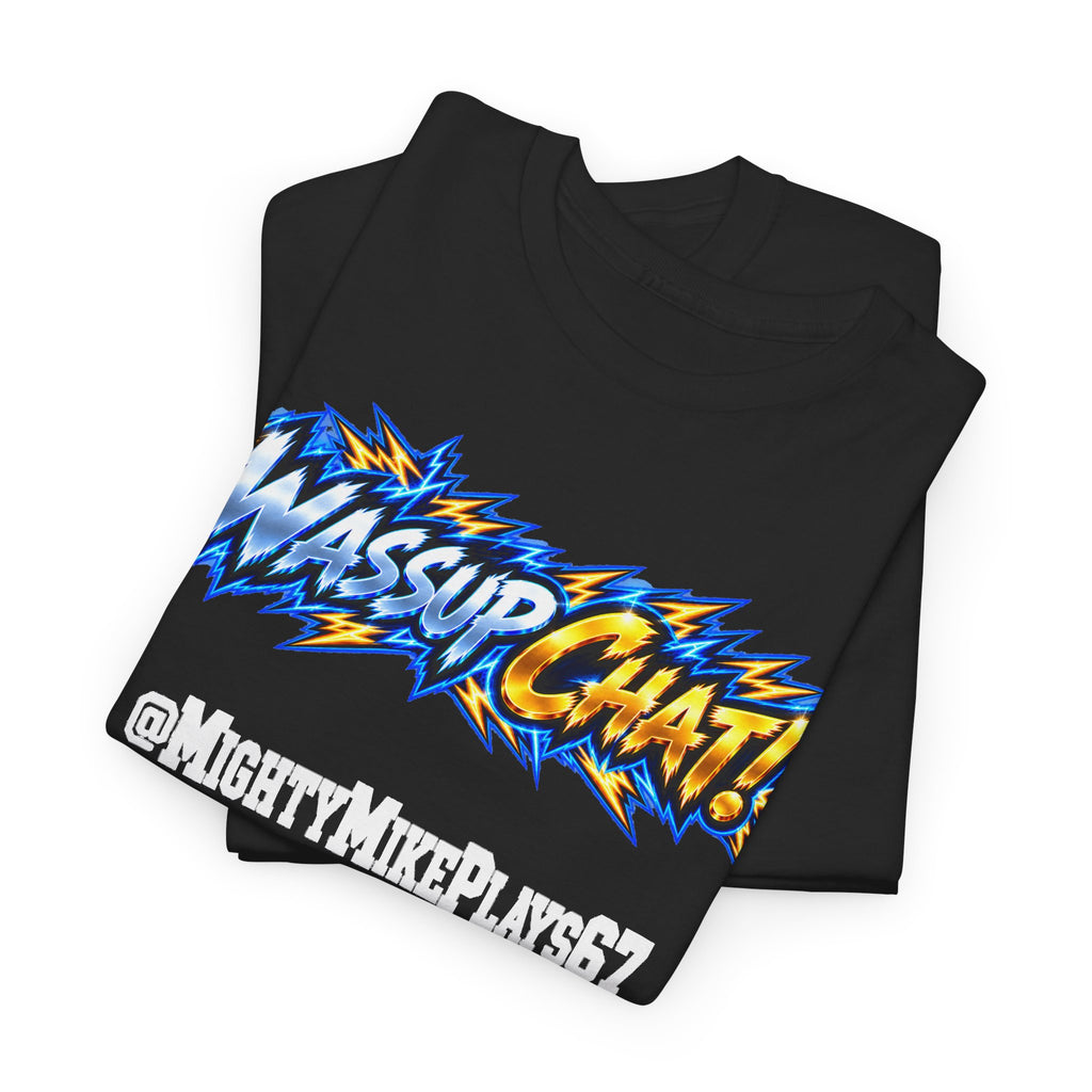 Wassup Chat! Graphic Tee – Retro Comic Gamer Shirt