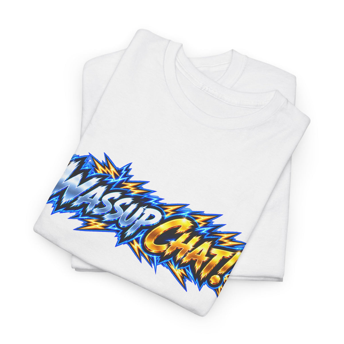 ⚡ Mighty Mike “Wassup Chat!” Tee | Front + Back 🎮