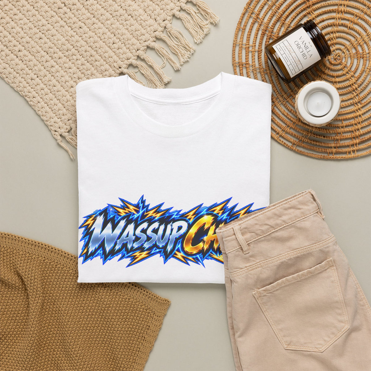 ⚡ Mighty Mike “Wassup Chat!” Tee | Front + Back 🎮