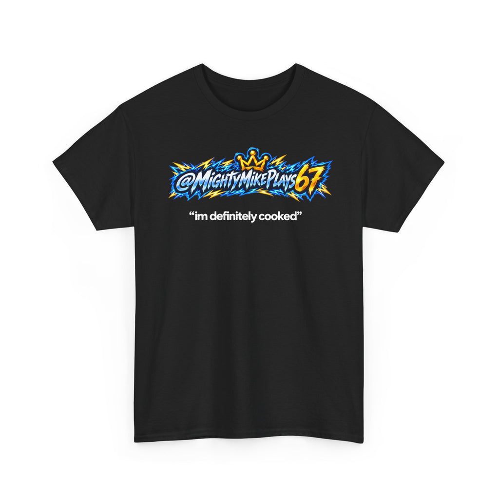 🎮 “I’M DEFINITELY COOKED” Black Tee — VIRAL MODE ⚡👑
