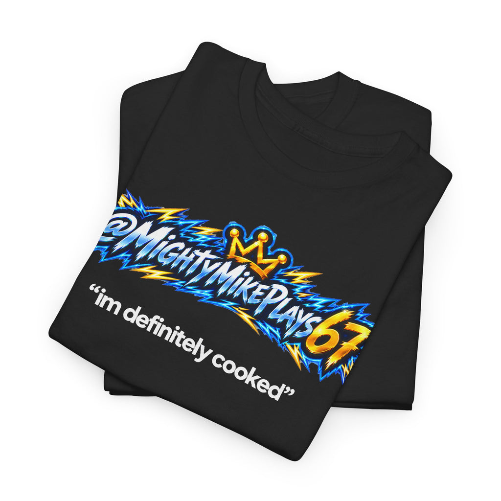 🎮 “I’M DEFINITELY COOKED” Black Tee — VIRAL MODE ⚡👑